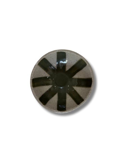 Green Sunburst Condiment Dish