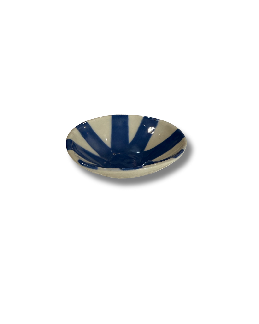 Blue Sunburst Condiment Dish