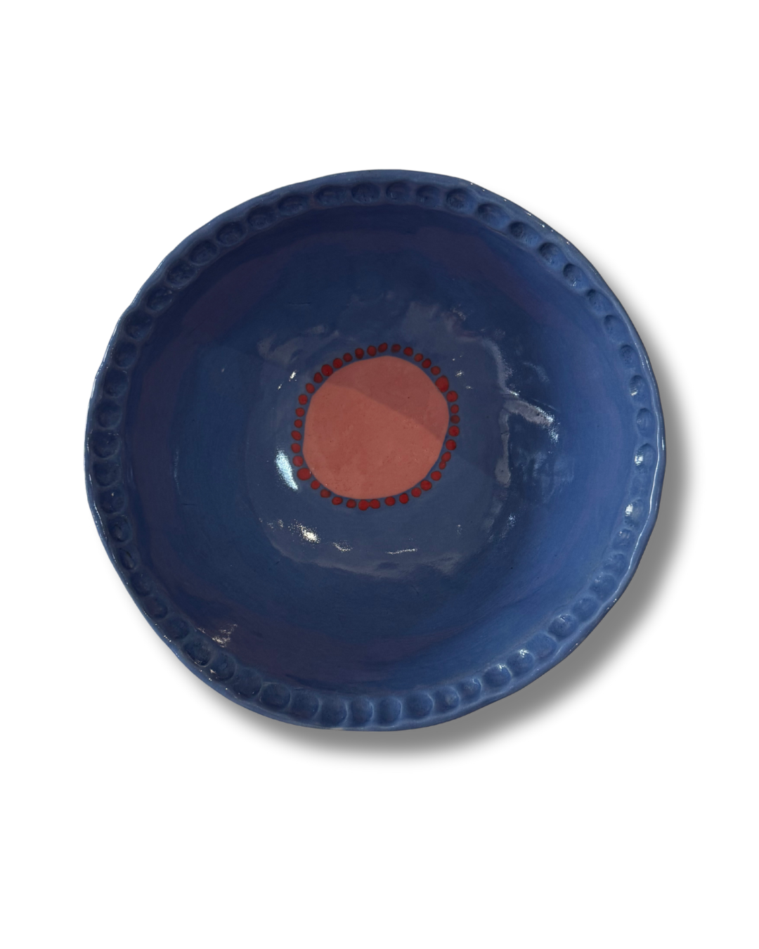 Blue Comb Large Bowl