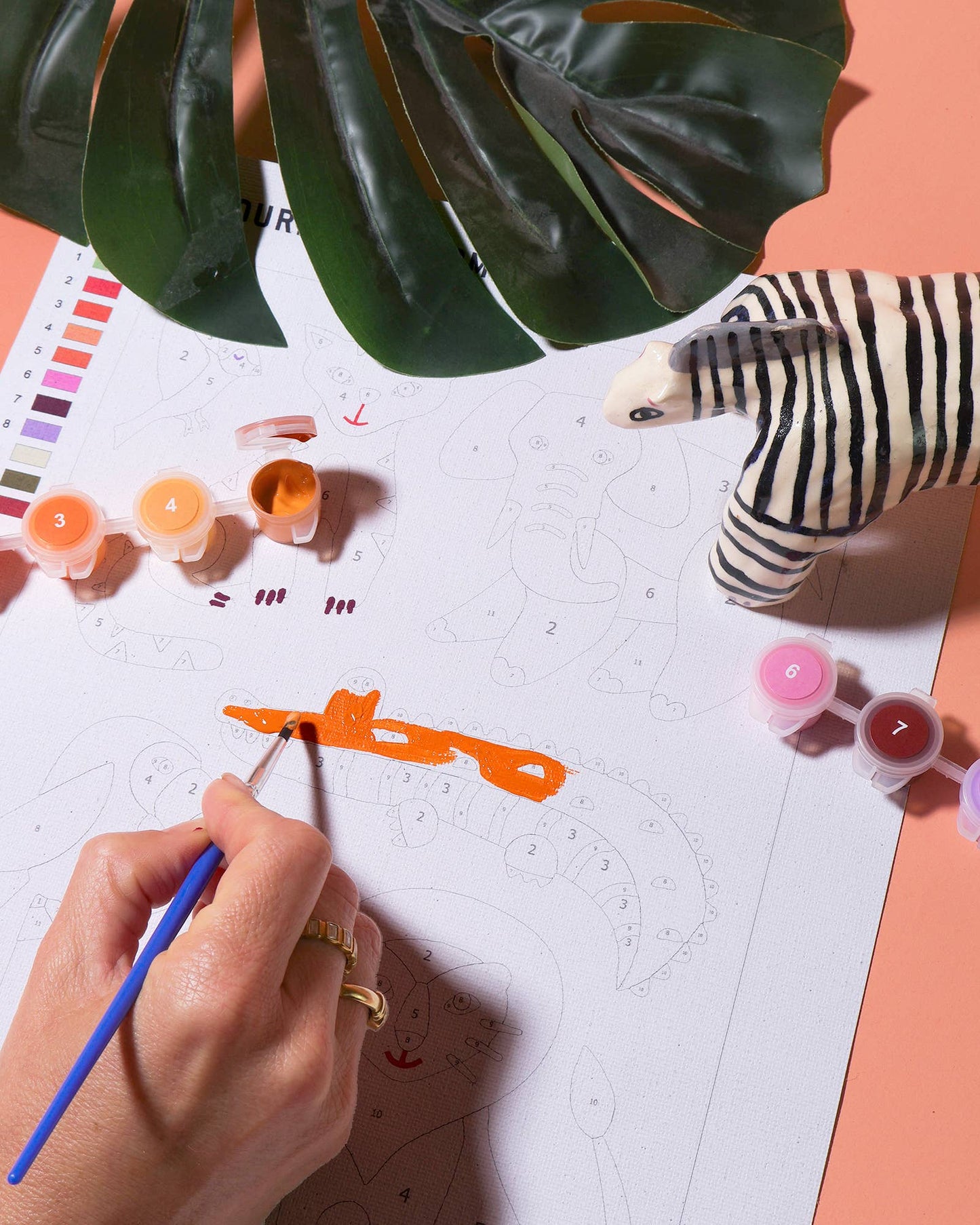New - Kids Paint by Numbers - Little Safari