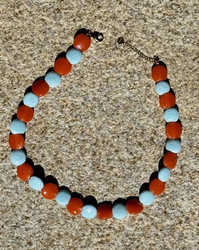 Peach Foam Necklace