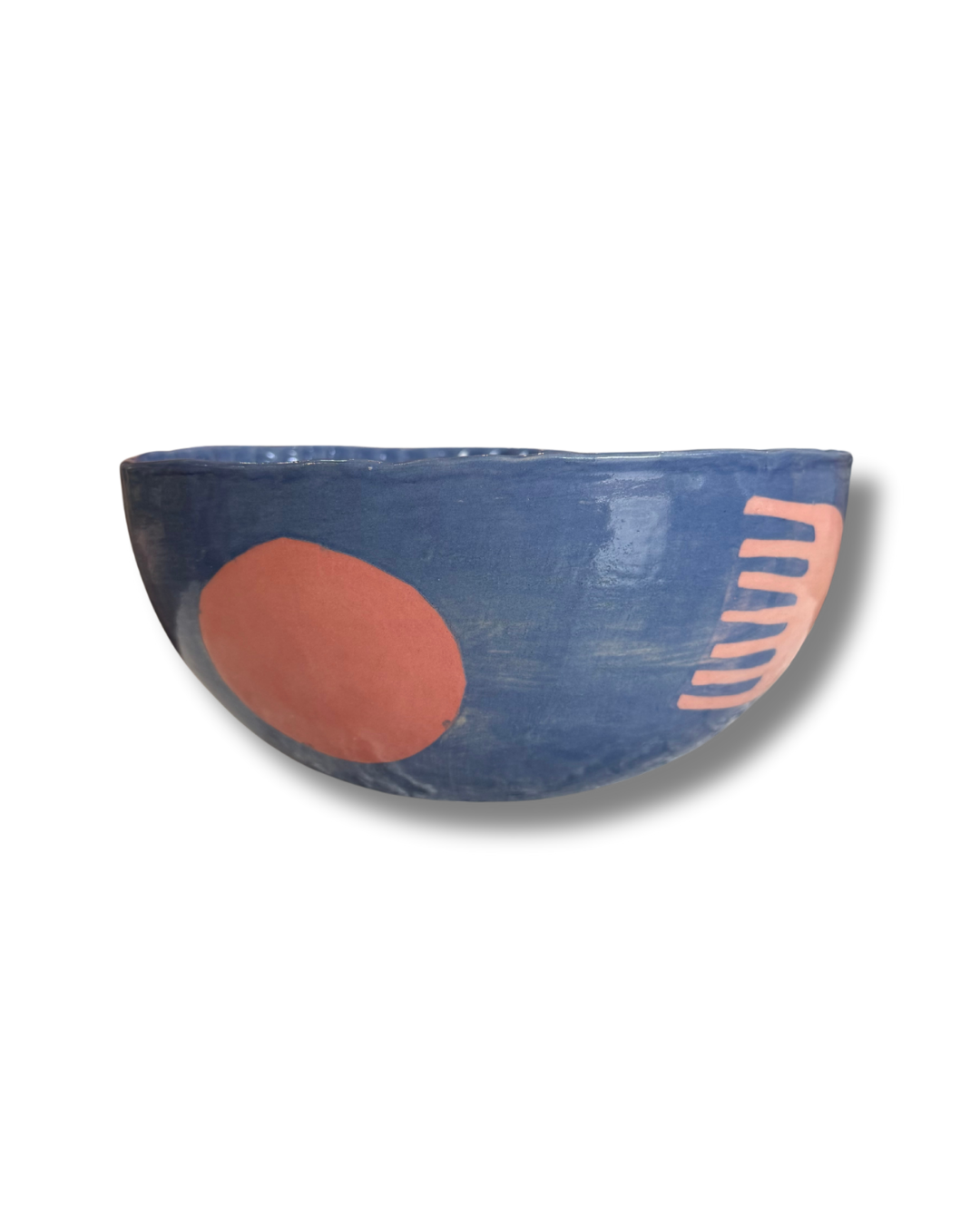Blue Comb Large Bowl