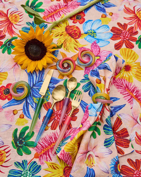 Bejewelled Trinity Napkin Rings Set