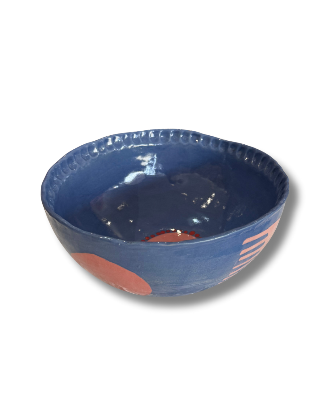 Blue Comb Large Bowl