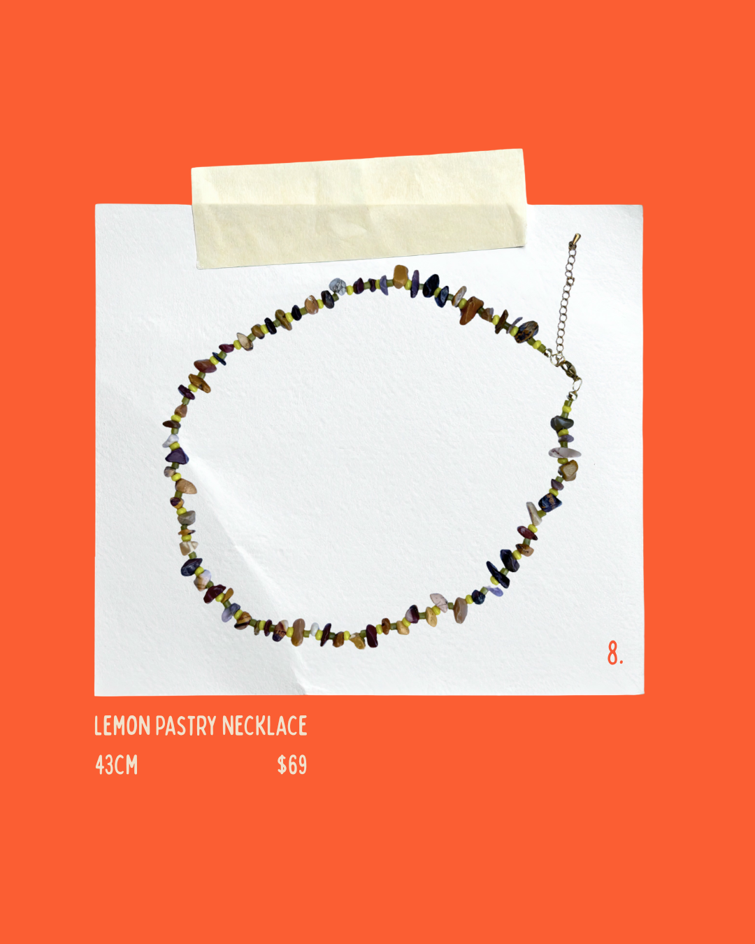 Lemon Pastry Necklace