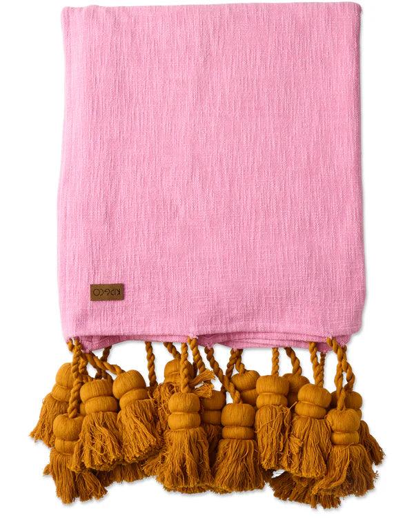 Sunset Delight Tassel Throw