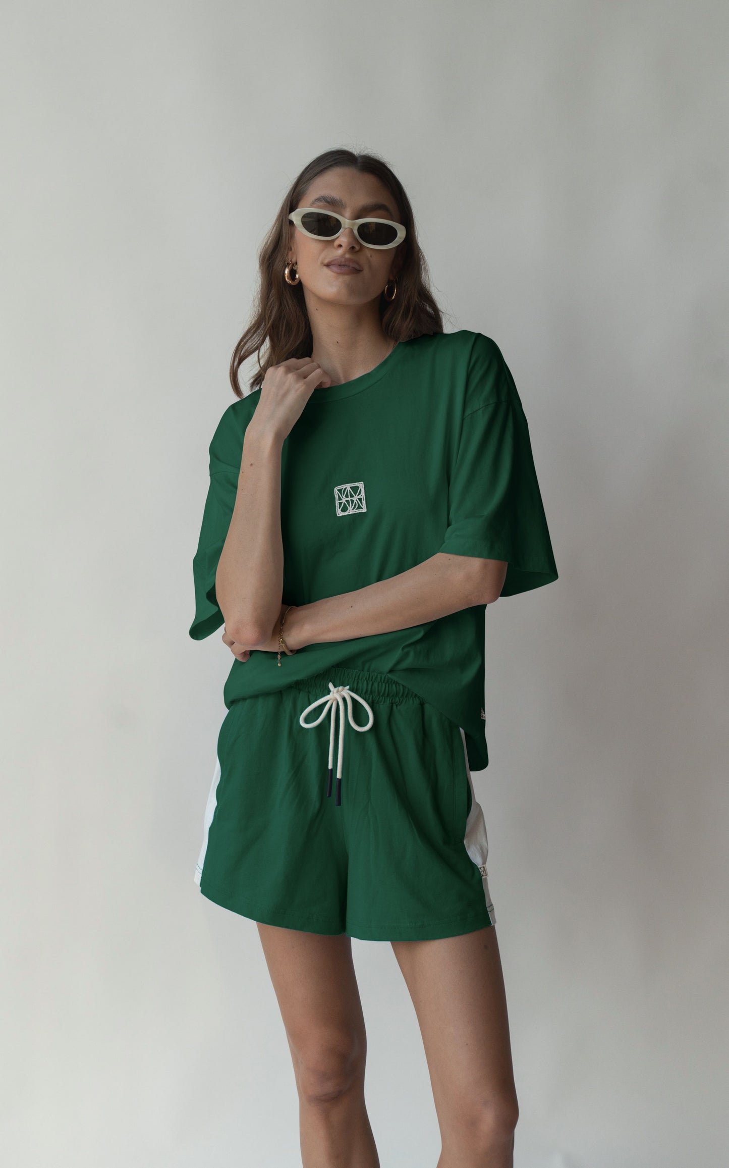 Monogram Classic Tee Deep Green