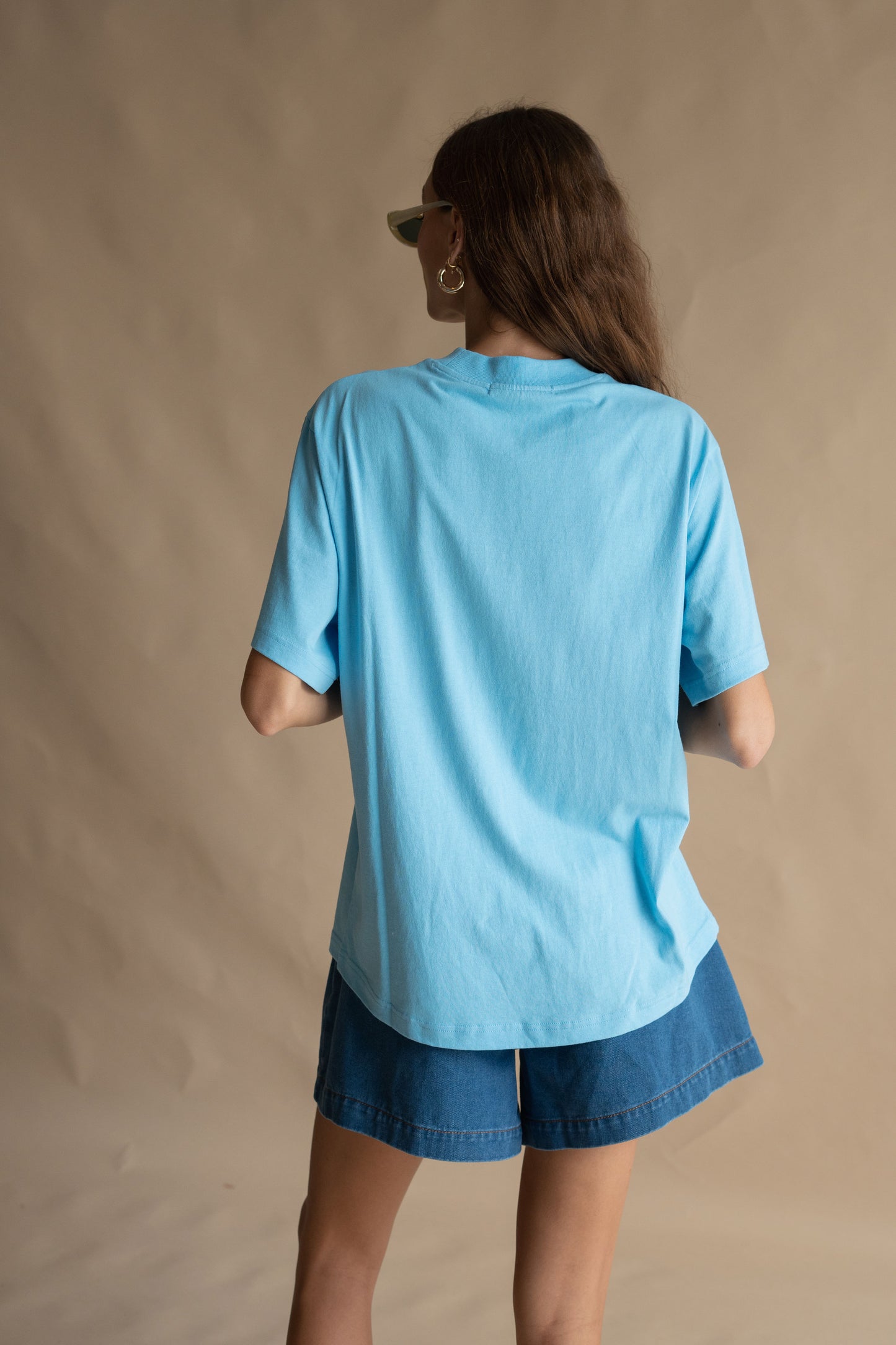 Je T'aime Tee in Ice Blue