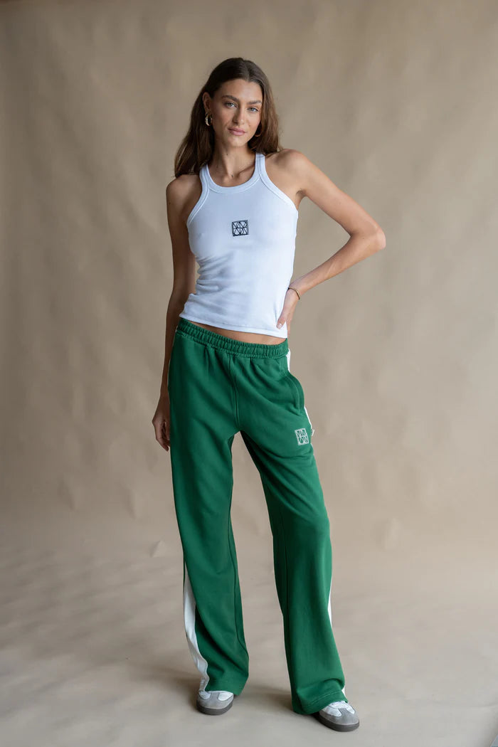 Classic Track Pant in Dark Green