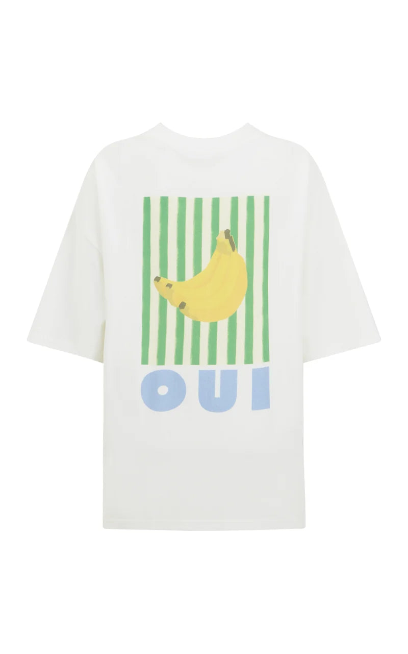 Banana Oversized Tee Snow