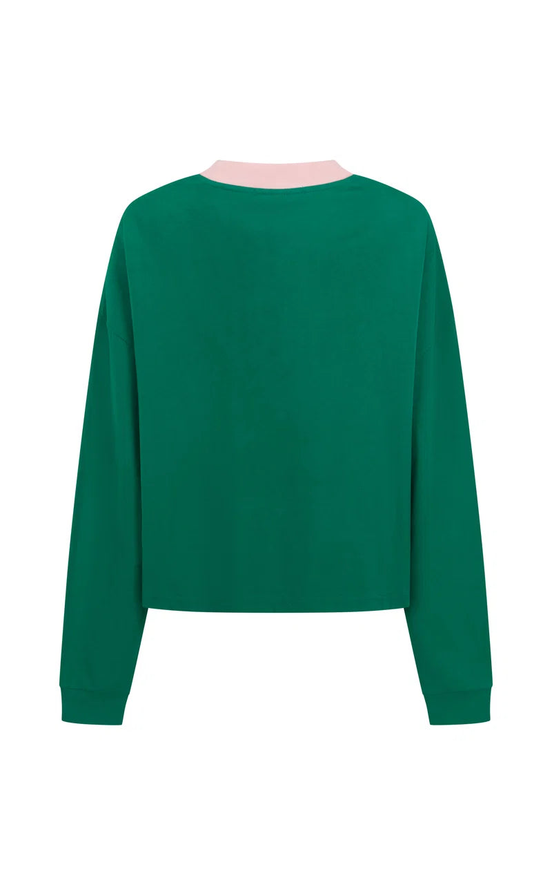 Vacanza Long Sleeve Tee in Sea Green