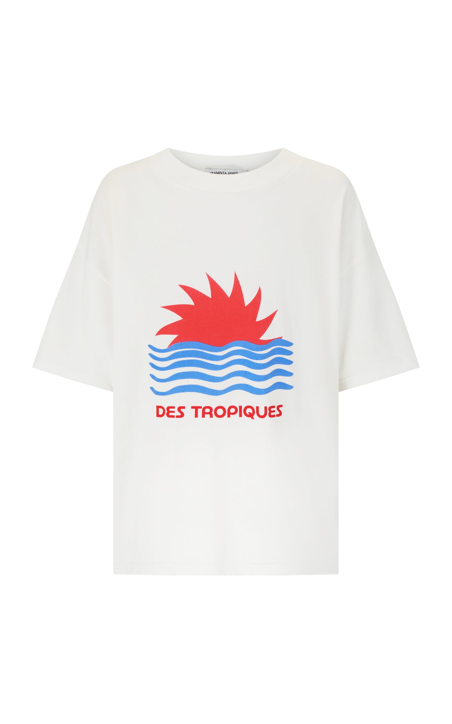 Tropiques Oversized Tee in Warm White