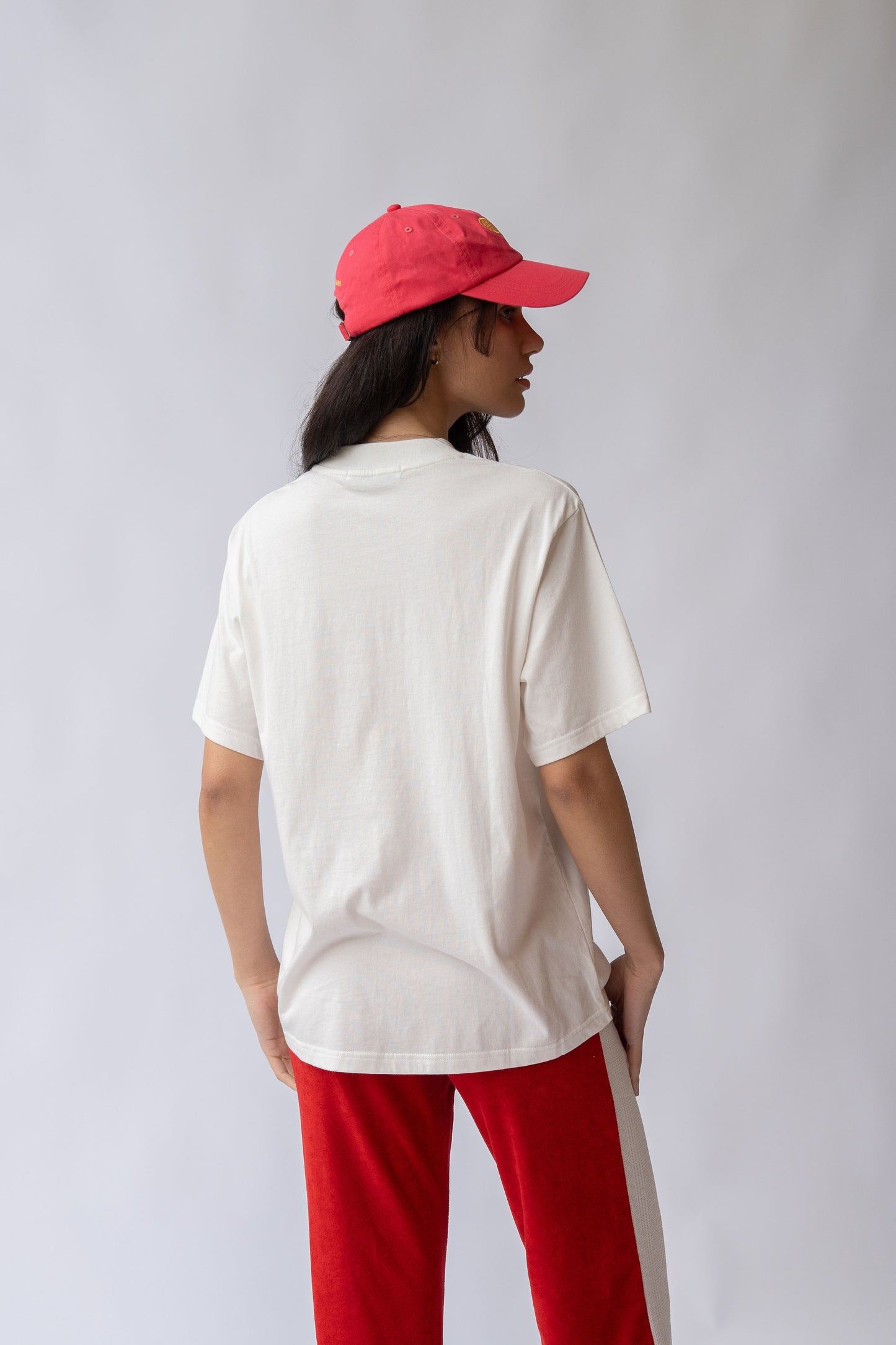 French Tennis Tee in Warm White