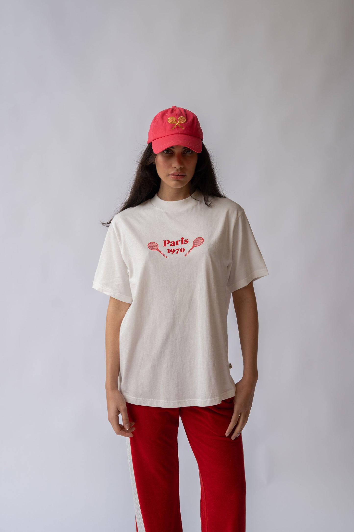 French Tennis Tee in Warm White