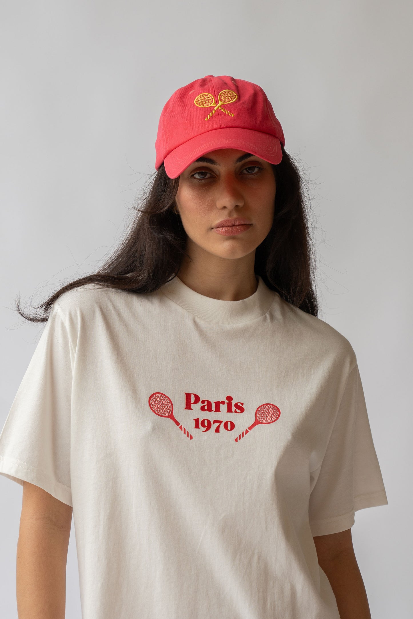 French Tennis Tee in Warm White