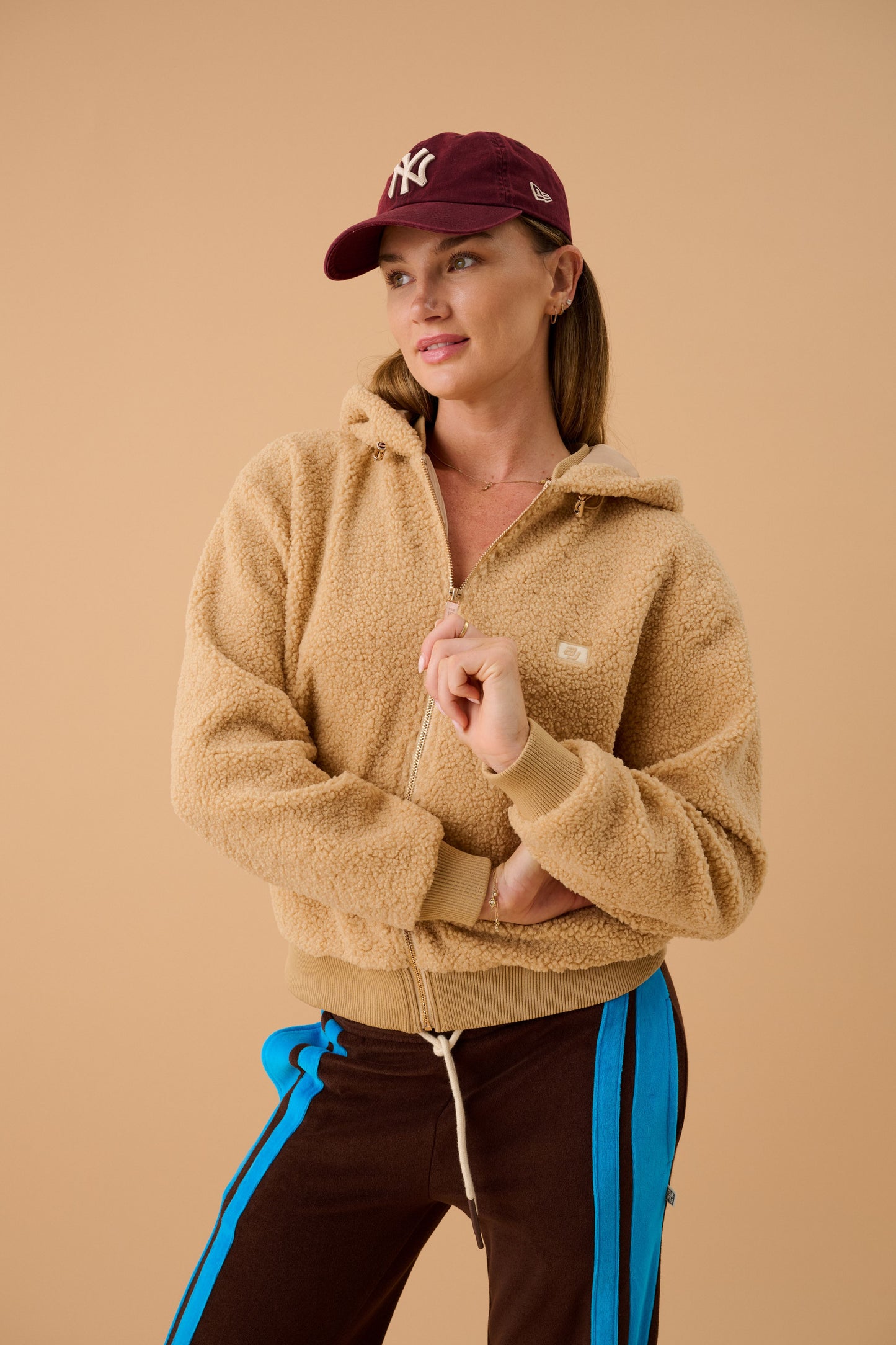 Sherpa Hooded Jacket Macadamia