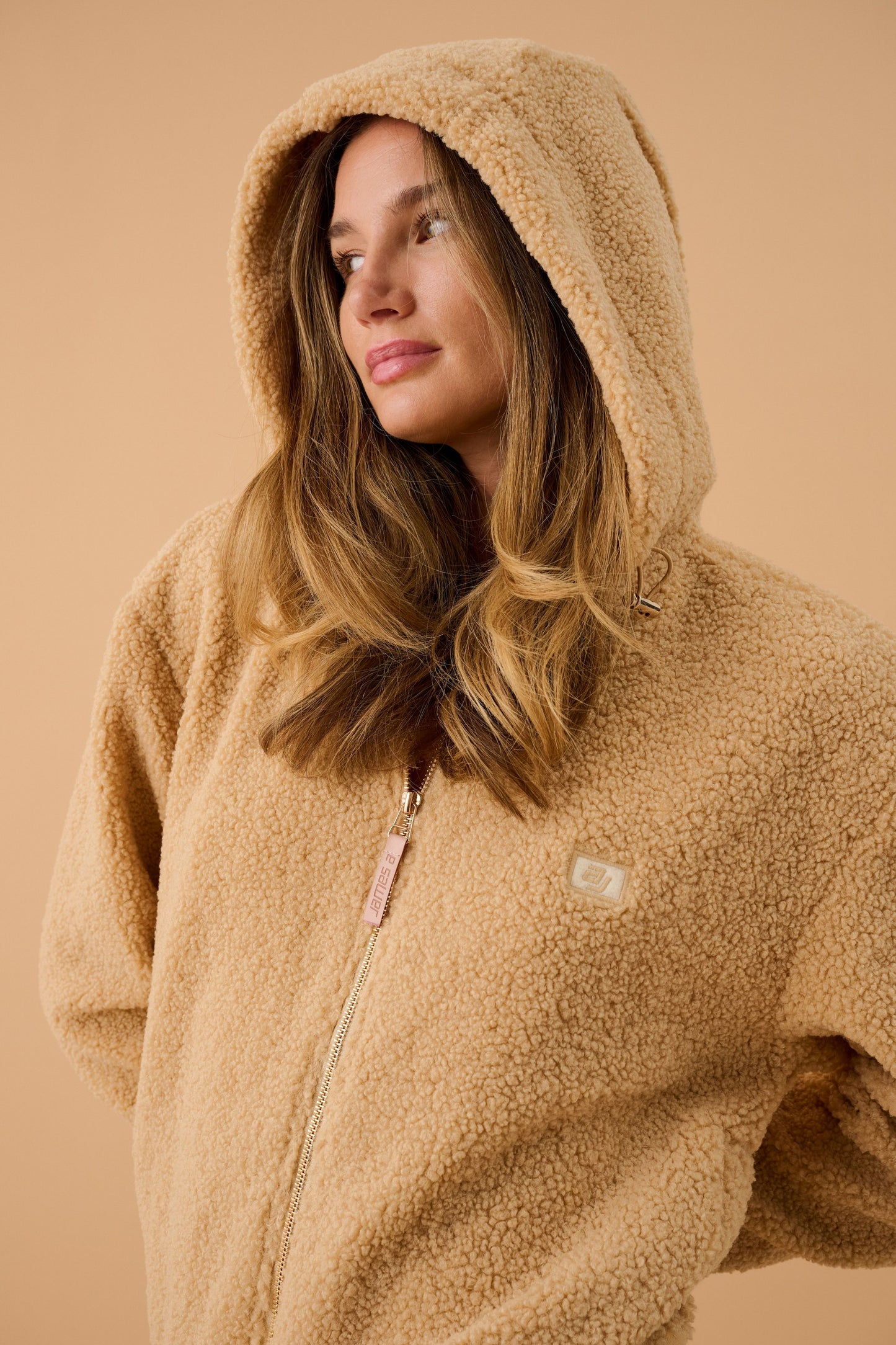 Sherpa Hooded Jacket Macadamia