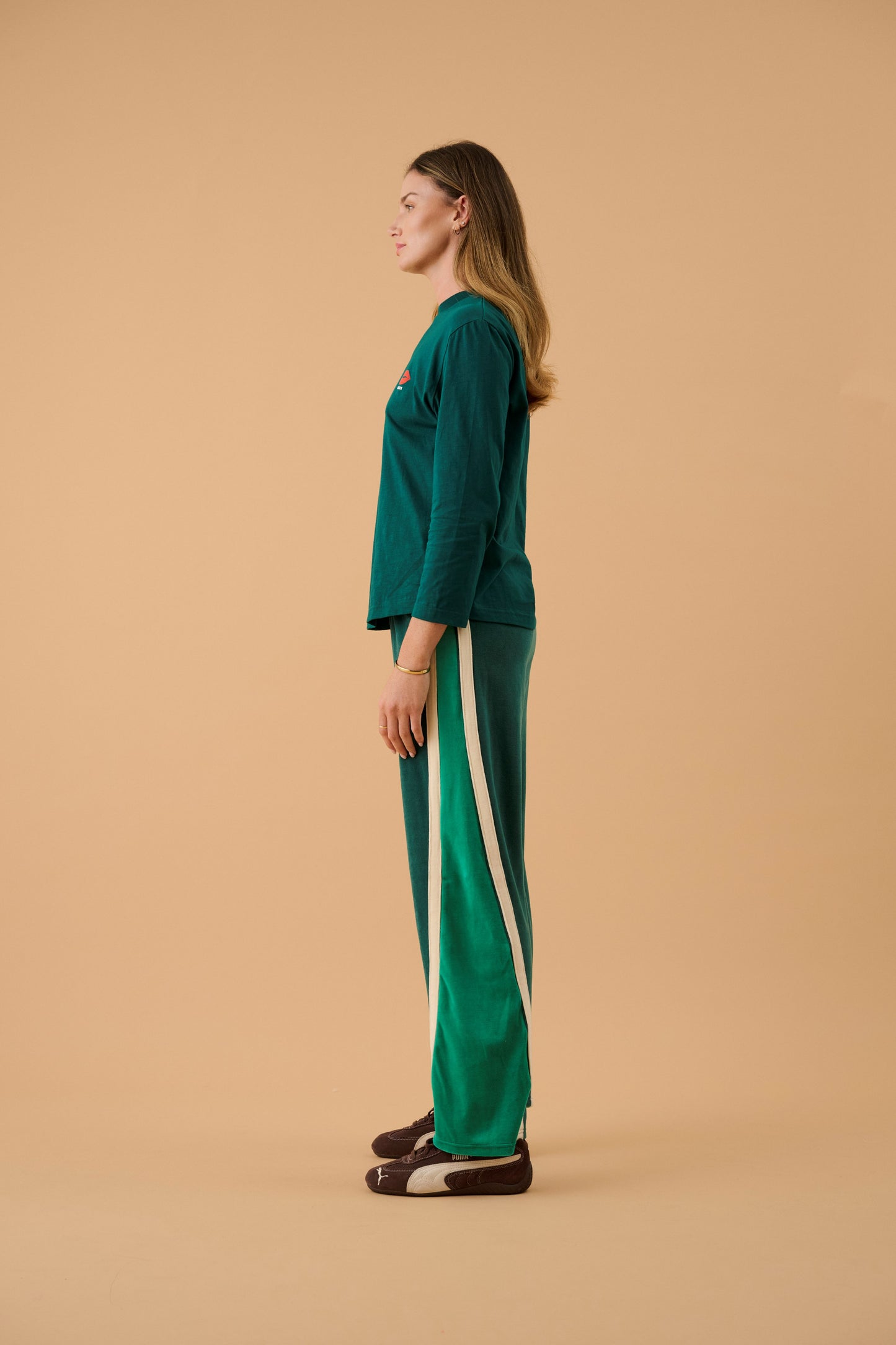 Cuba Cola Long Sleeve Top Storm Green