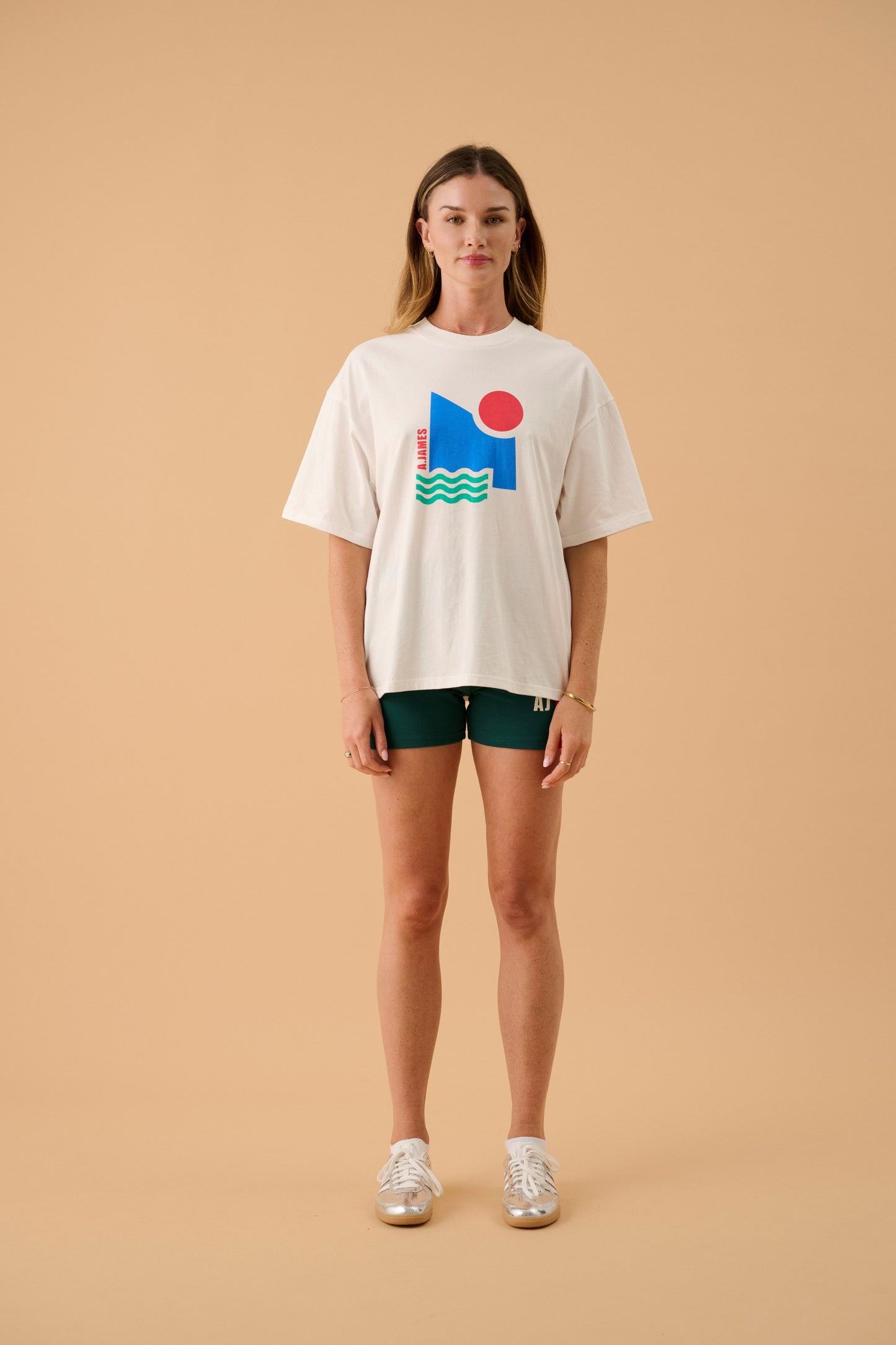 Sun Oversized Tee in Warm White