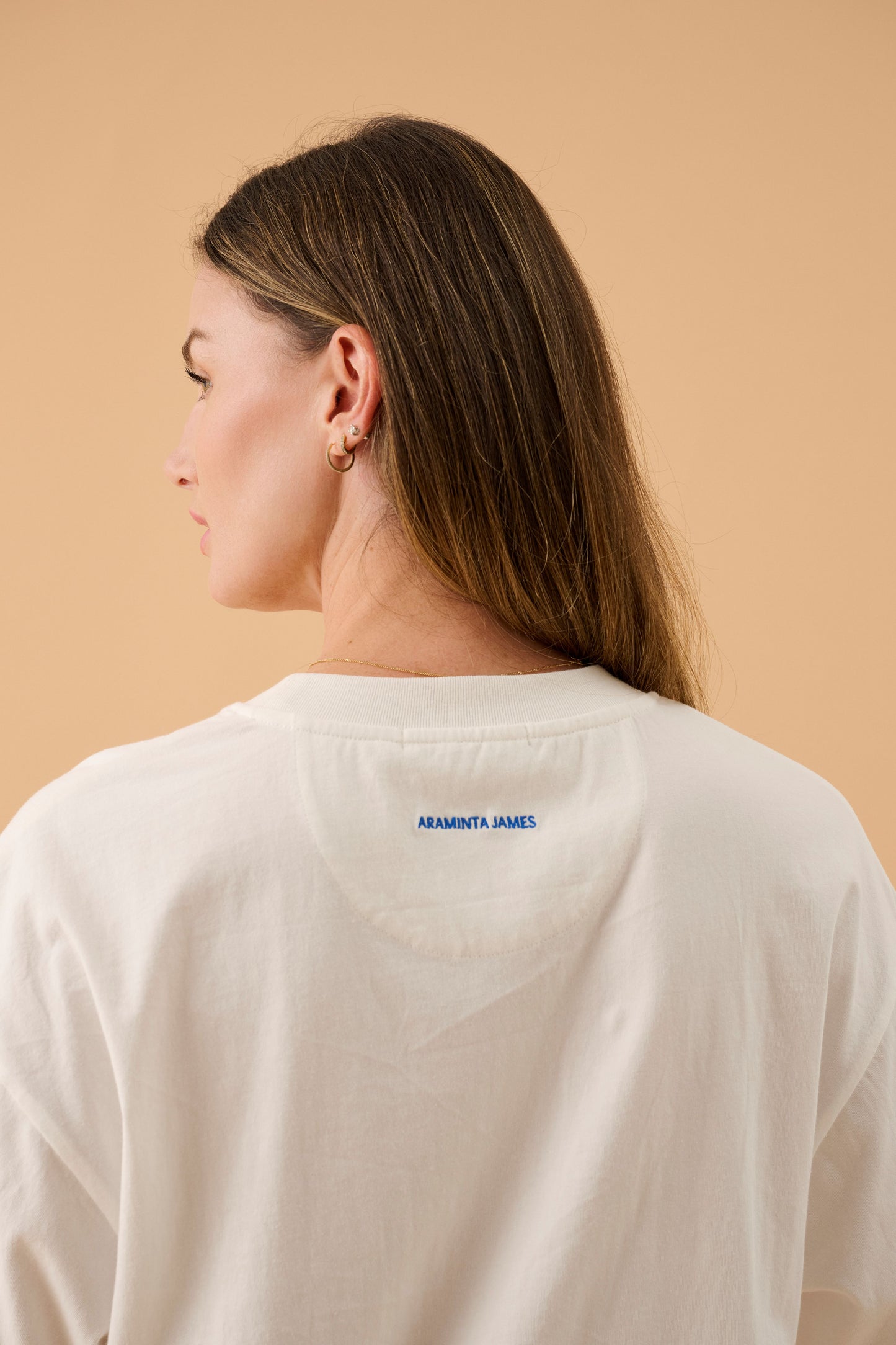 Sun Oversized Tee in Warm White