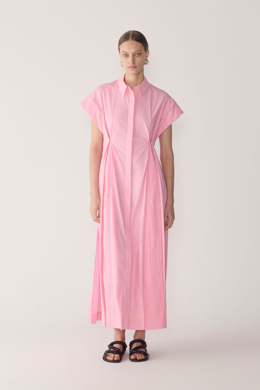 Augustine Dress in Taffy Cotton Tencel