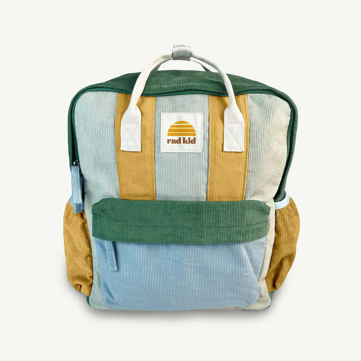 Corduroy Splice Eco Kids Backpack in Lagoon