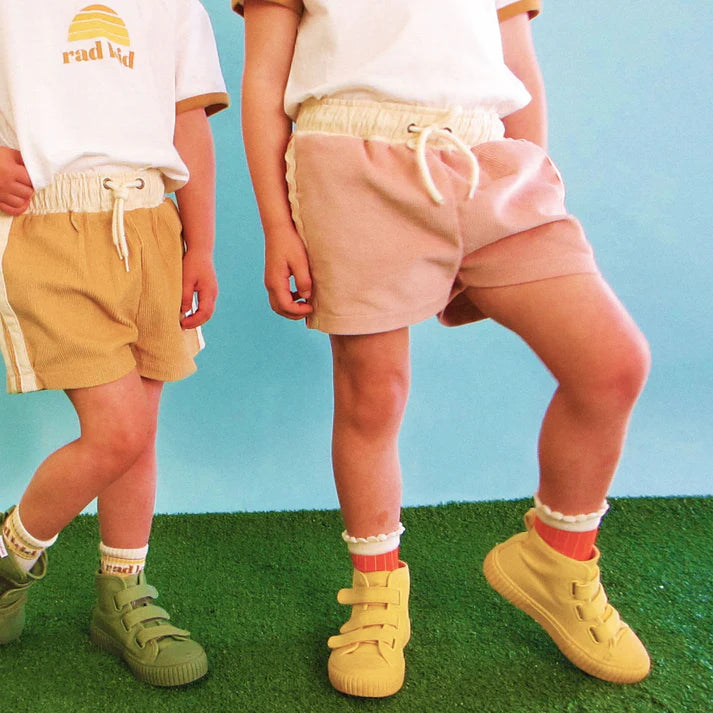 Ric Rac Corduroy Shorts in Mauve