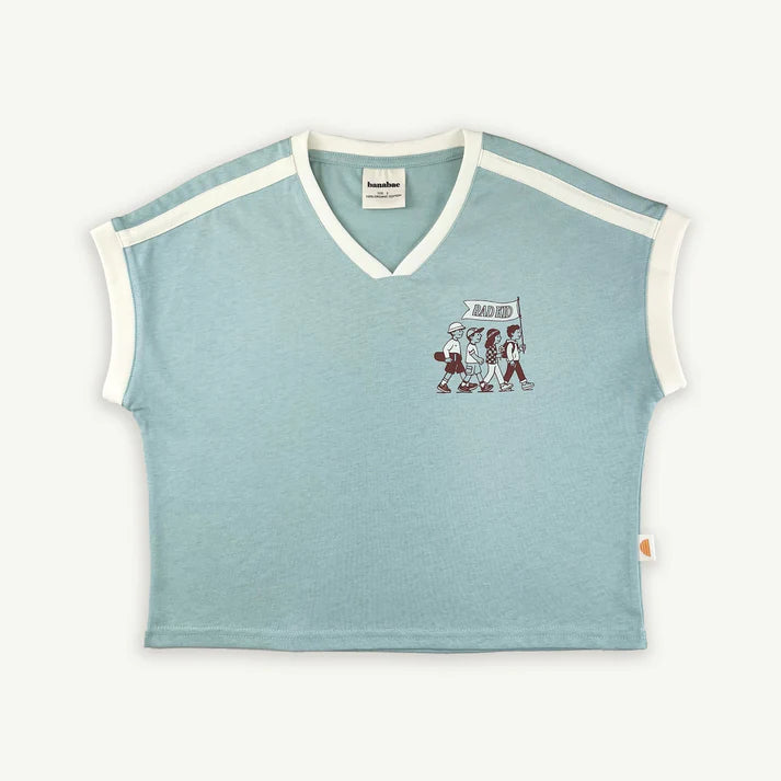 Rad Kid Park Crew Org Cotton Tee in Teal