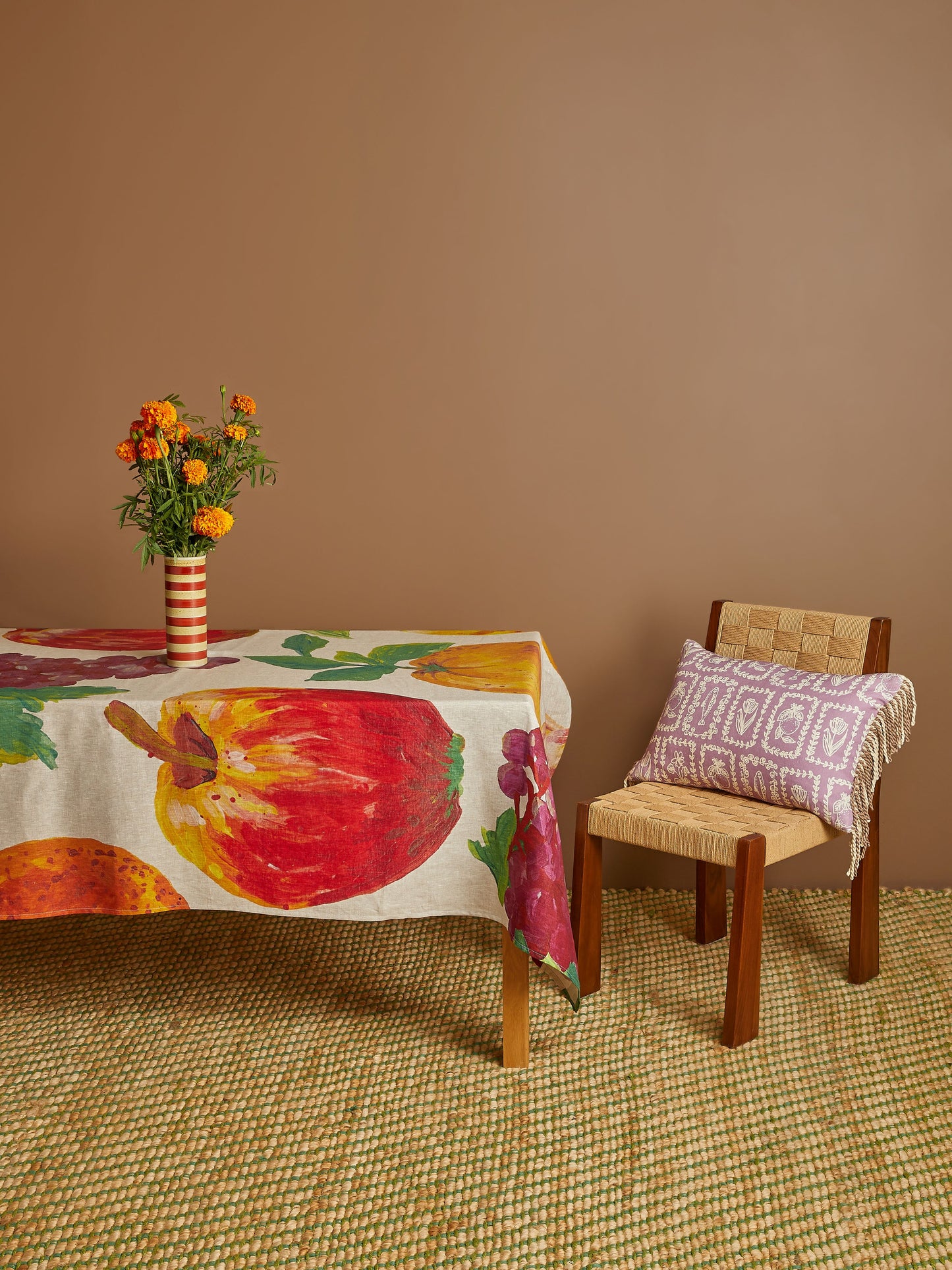 Fruit Multi Linen Tablecloth