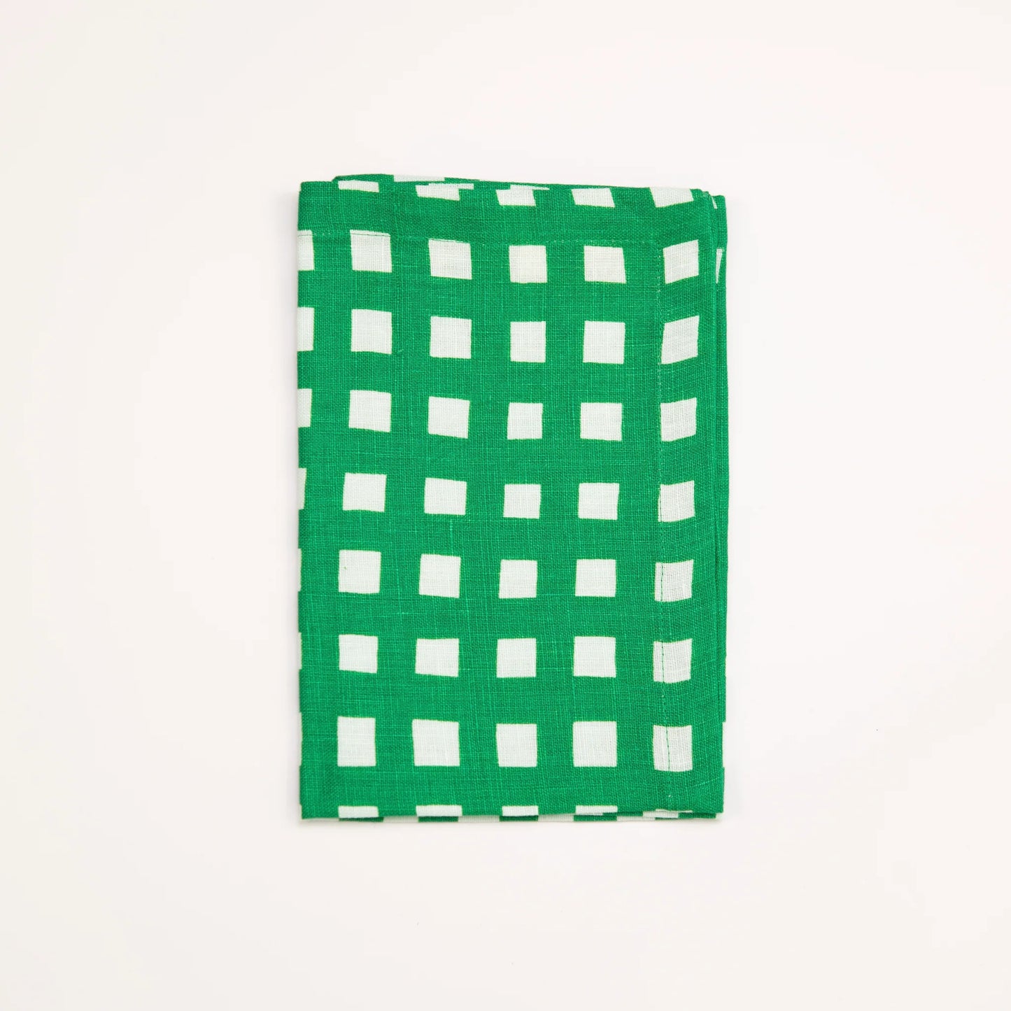 Gingham in Green Set of Four Napkins