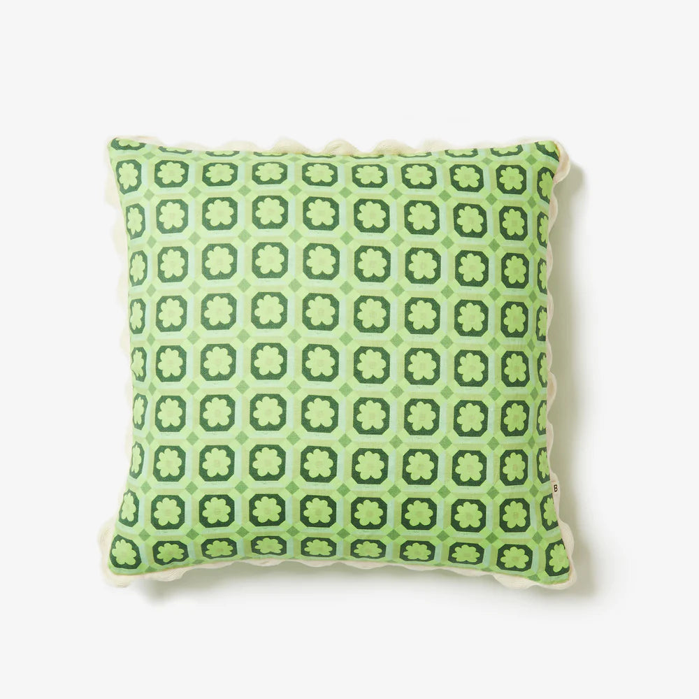 Tiny Aster Cushion in Green