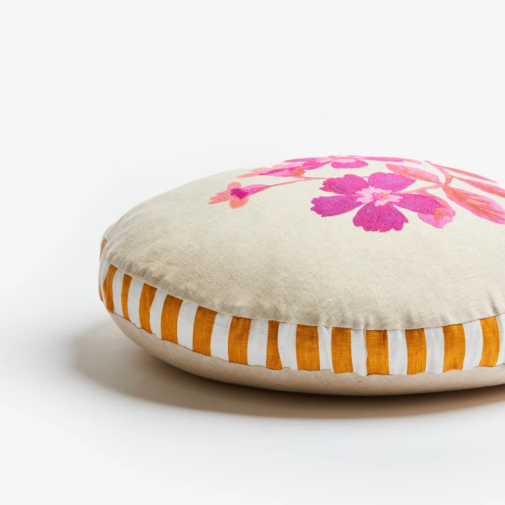 Cosmos Round Cushion in Pink