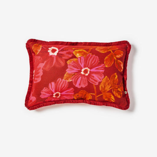 Rosetta Cushion in Red