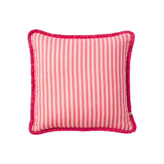 Pinstripe Cushion in Rose