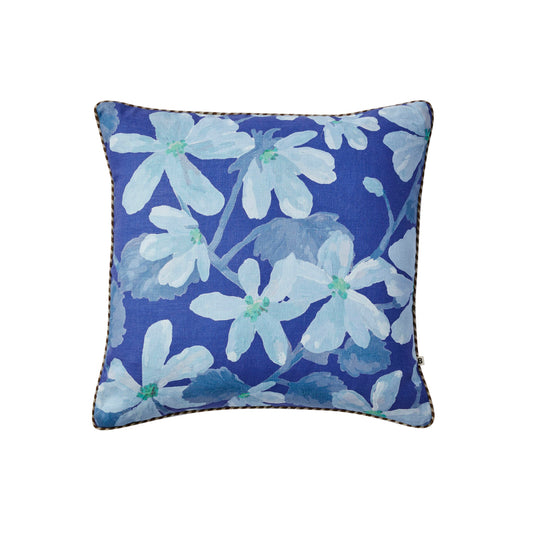 Violet Linen Cushion in Blue