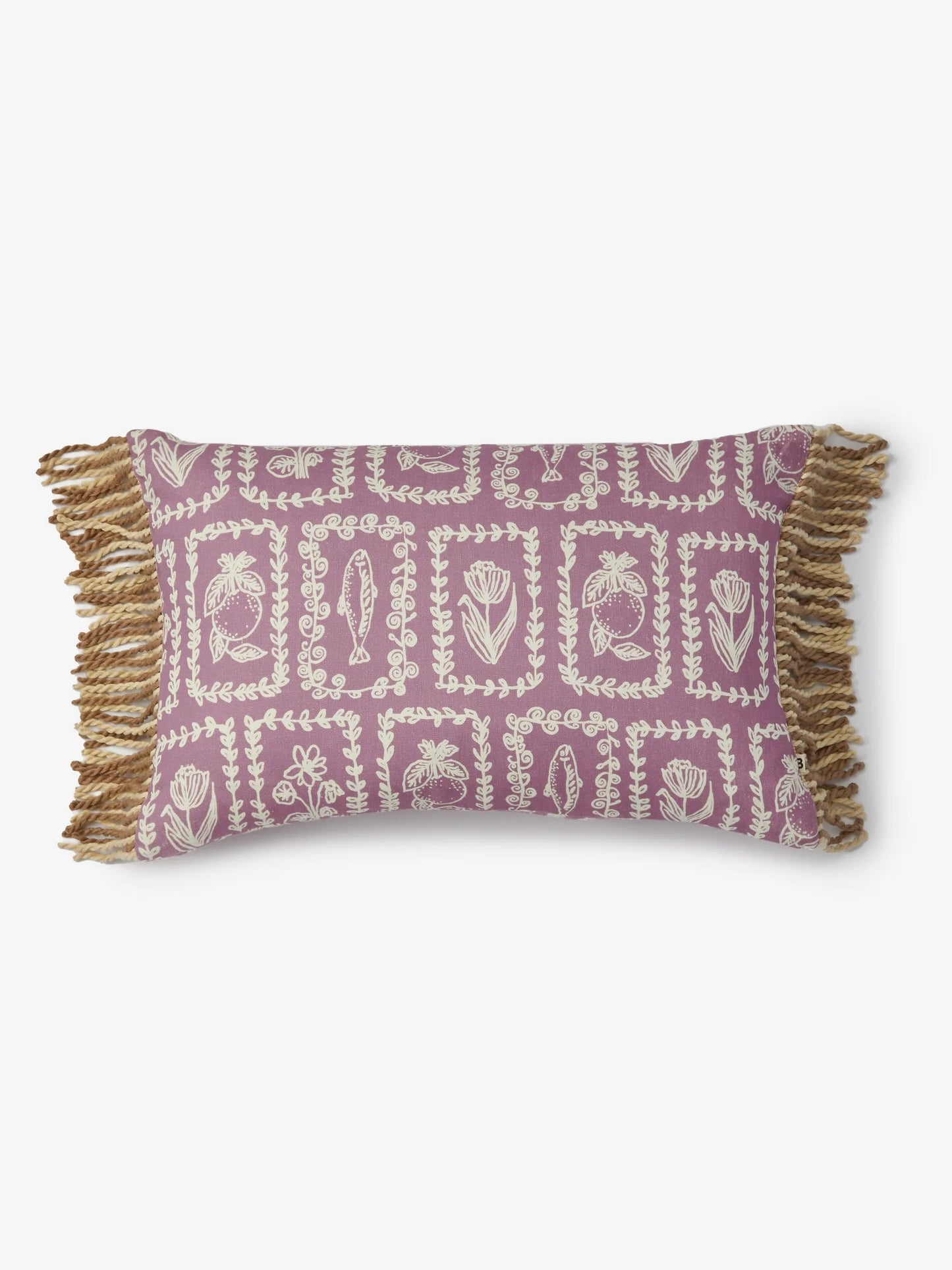 Petra Lilac Linen Cushion