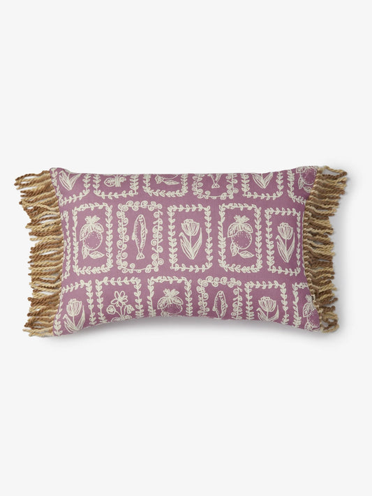 Petra Lilac Linen Cushion