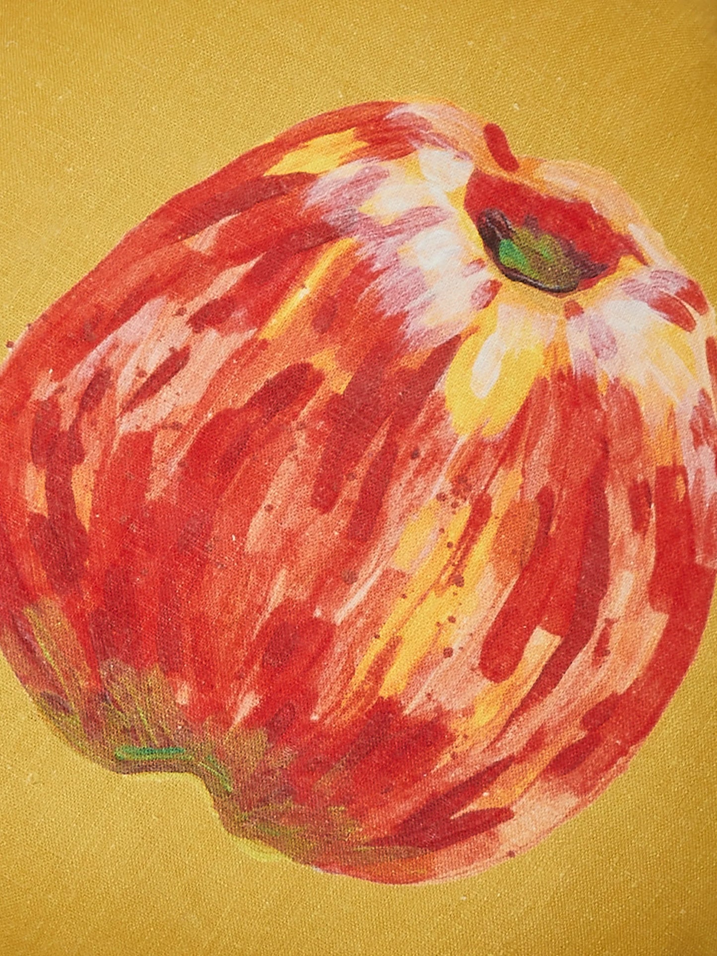 Apple Round Linen Cushion