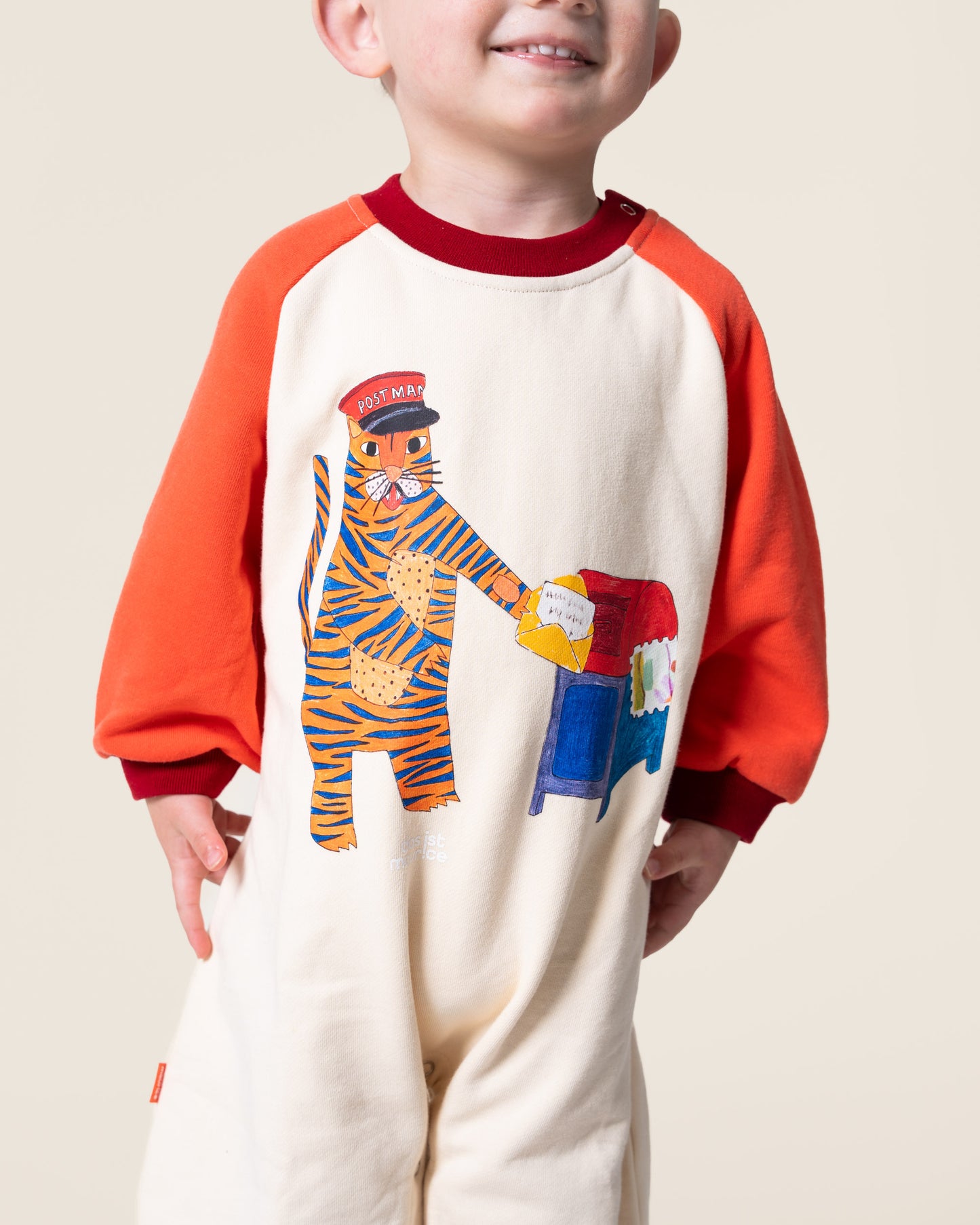 Romper in Tiger the Postie