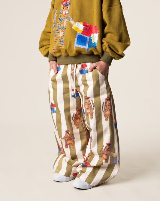 Wide Leg Pants in Tiger the Postie