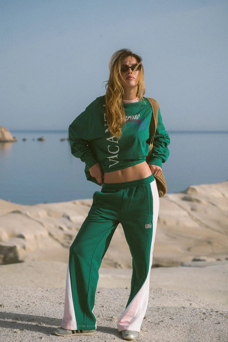 Mallorca Track Pant in Sea Green