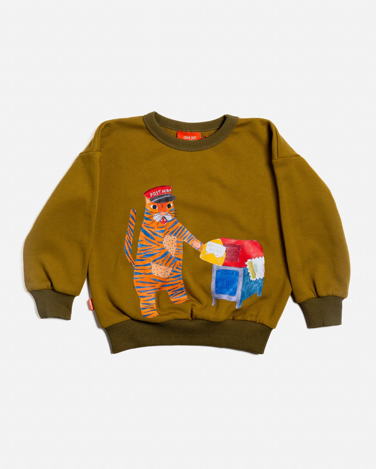 French Terry Pullover in Tiger the Postie