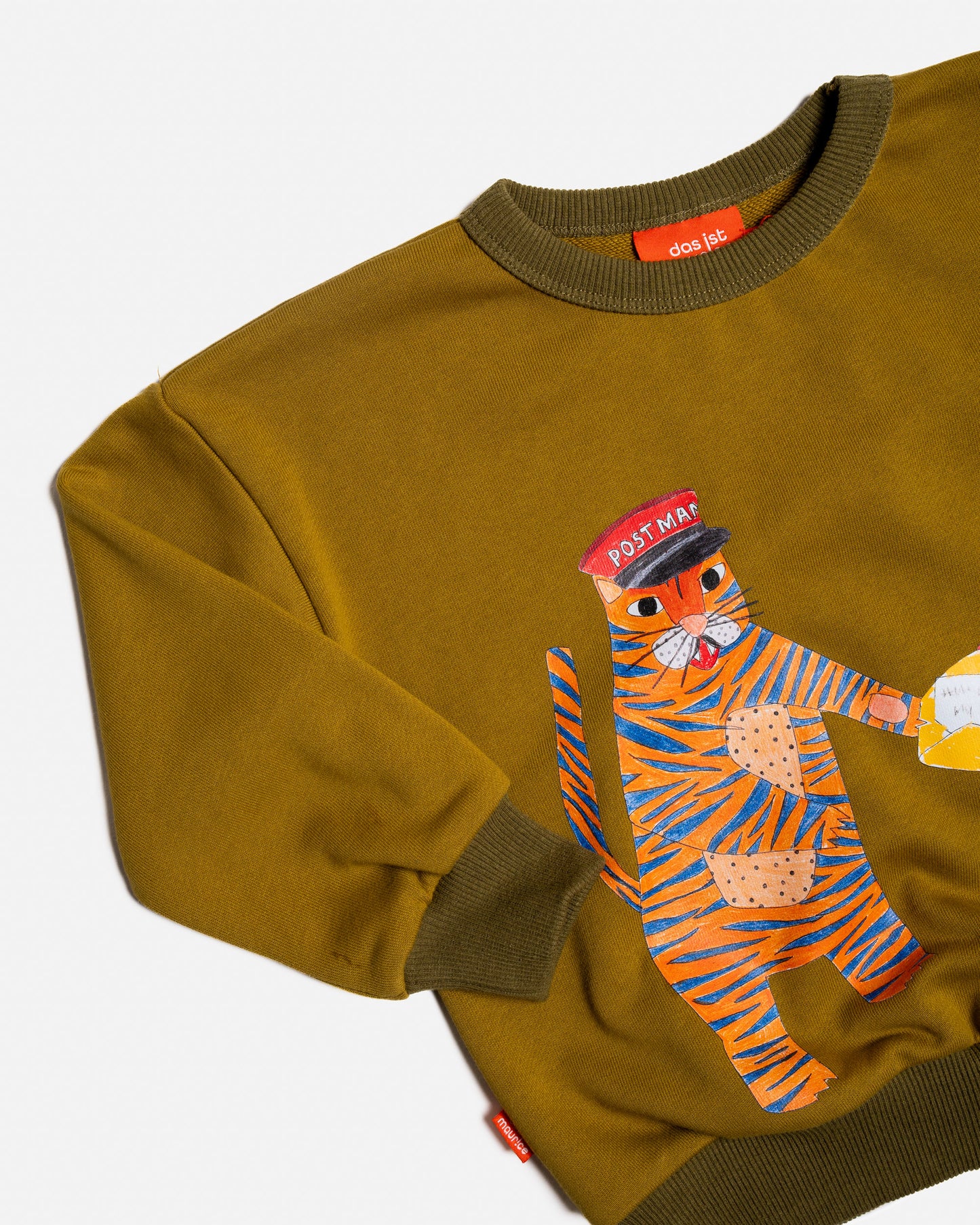 French Terry Pullover in Tiger the Postie
