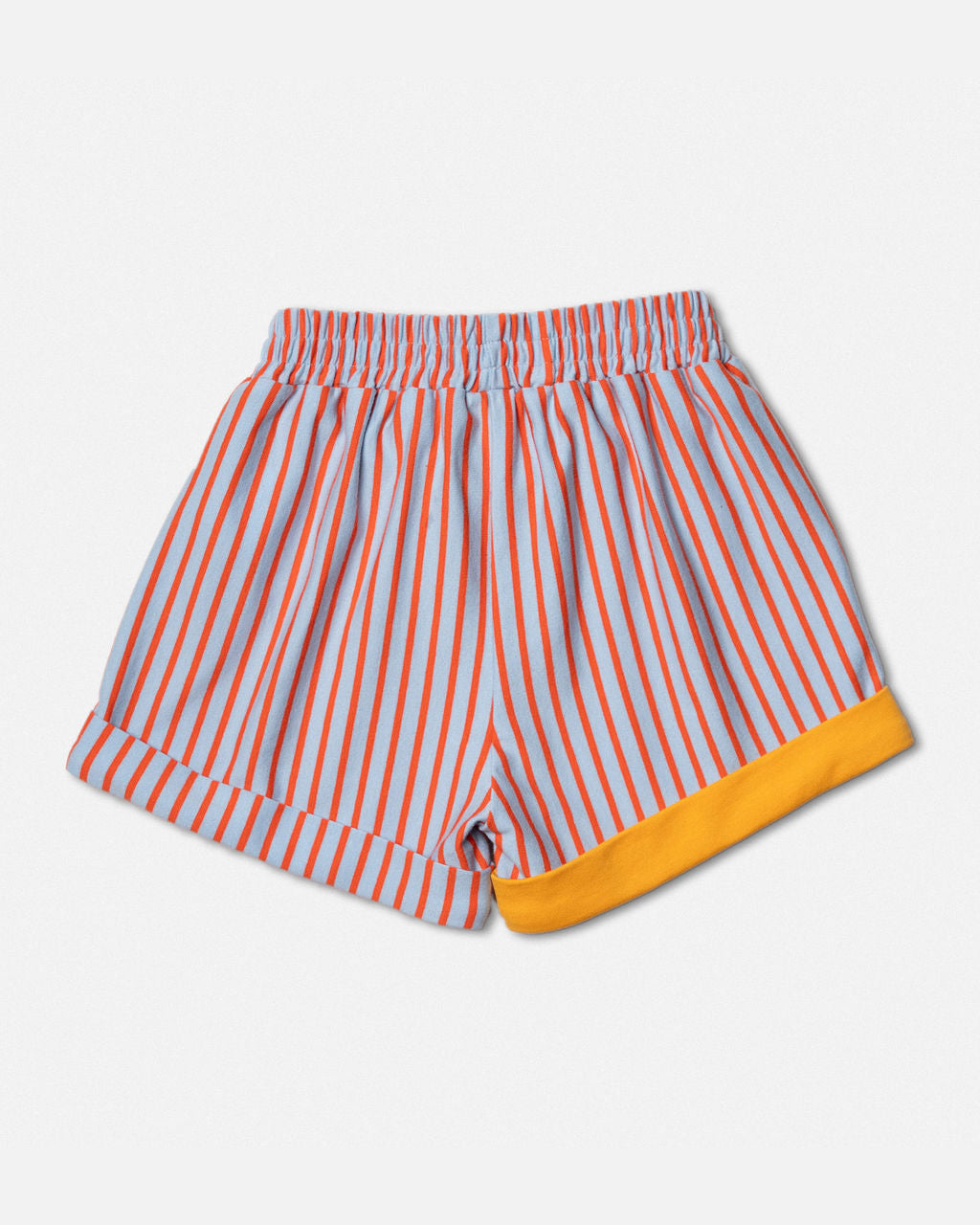 Shorts in Blue and Orange Stripe