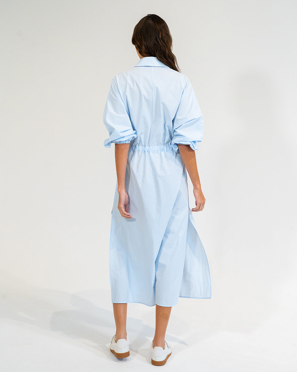 Daytona Shirt Dress in Sky Blue
