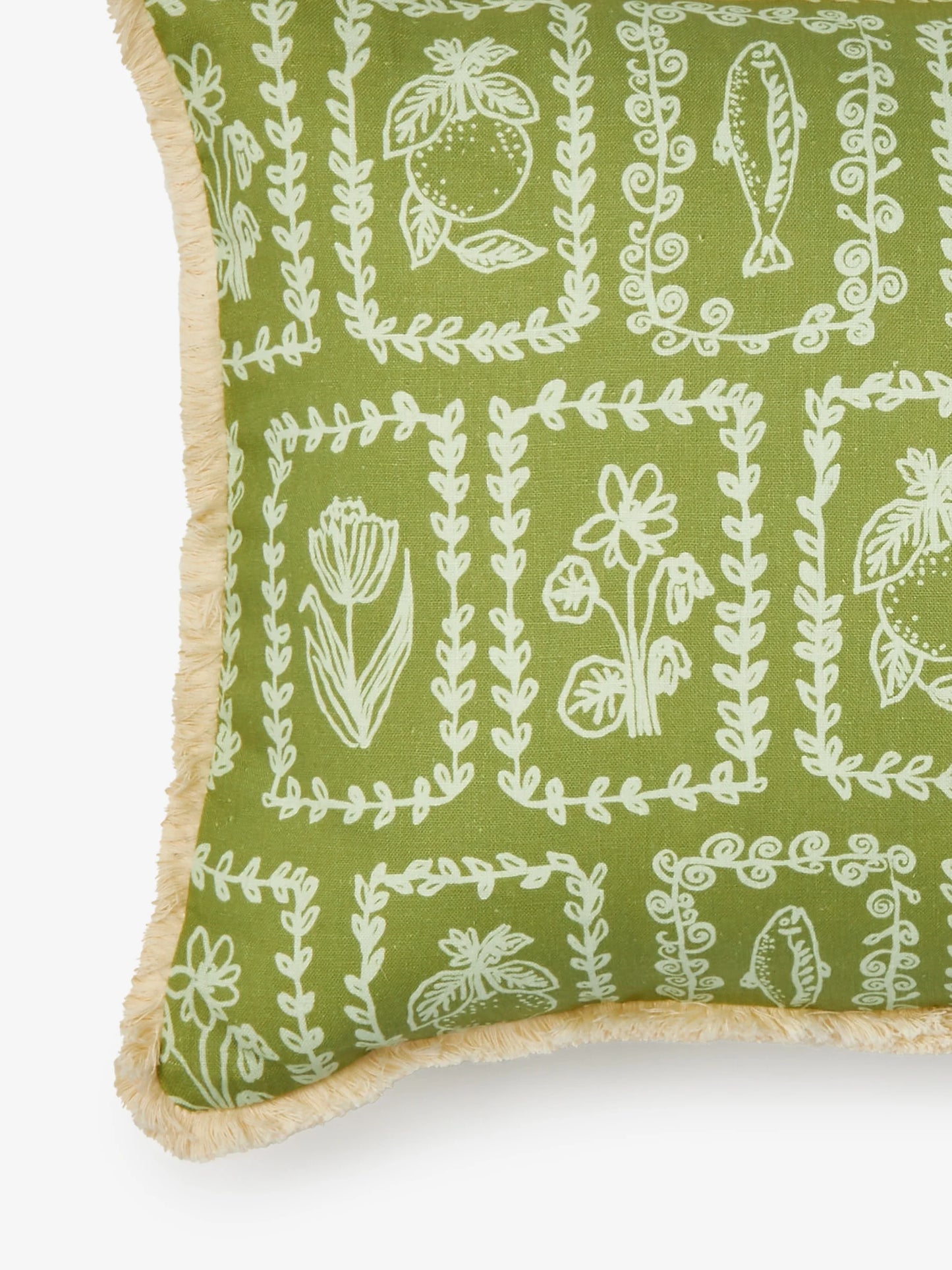 Petra Sage Linen Cushion