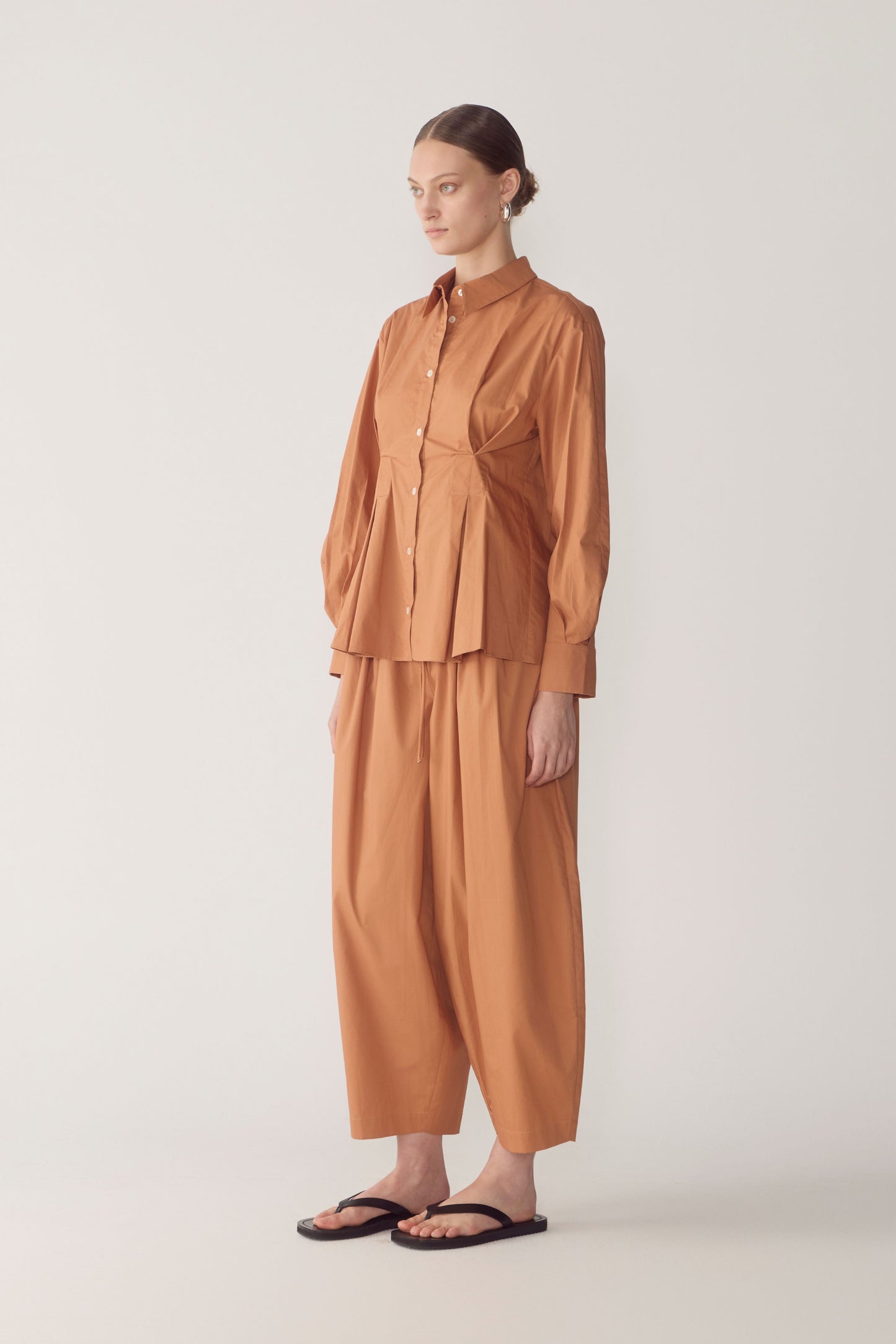 Pamela Pant in Brick Poplin