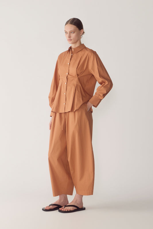 Pamela Pant in Brick Poplin