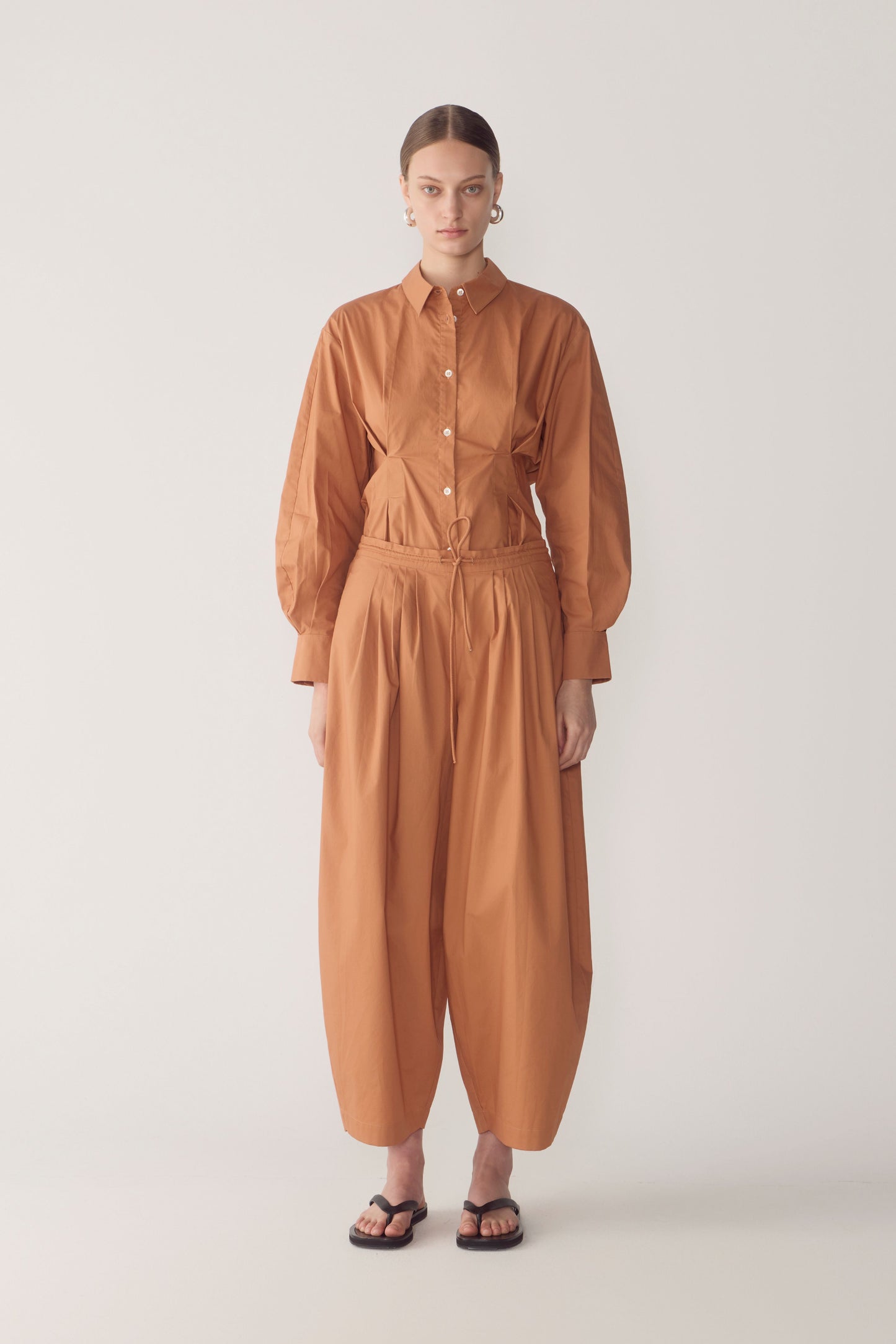 Pamela Pant in Brick Poplin