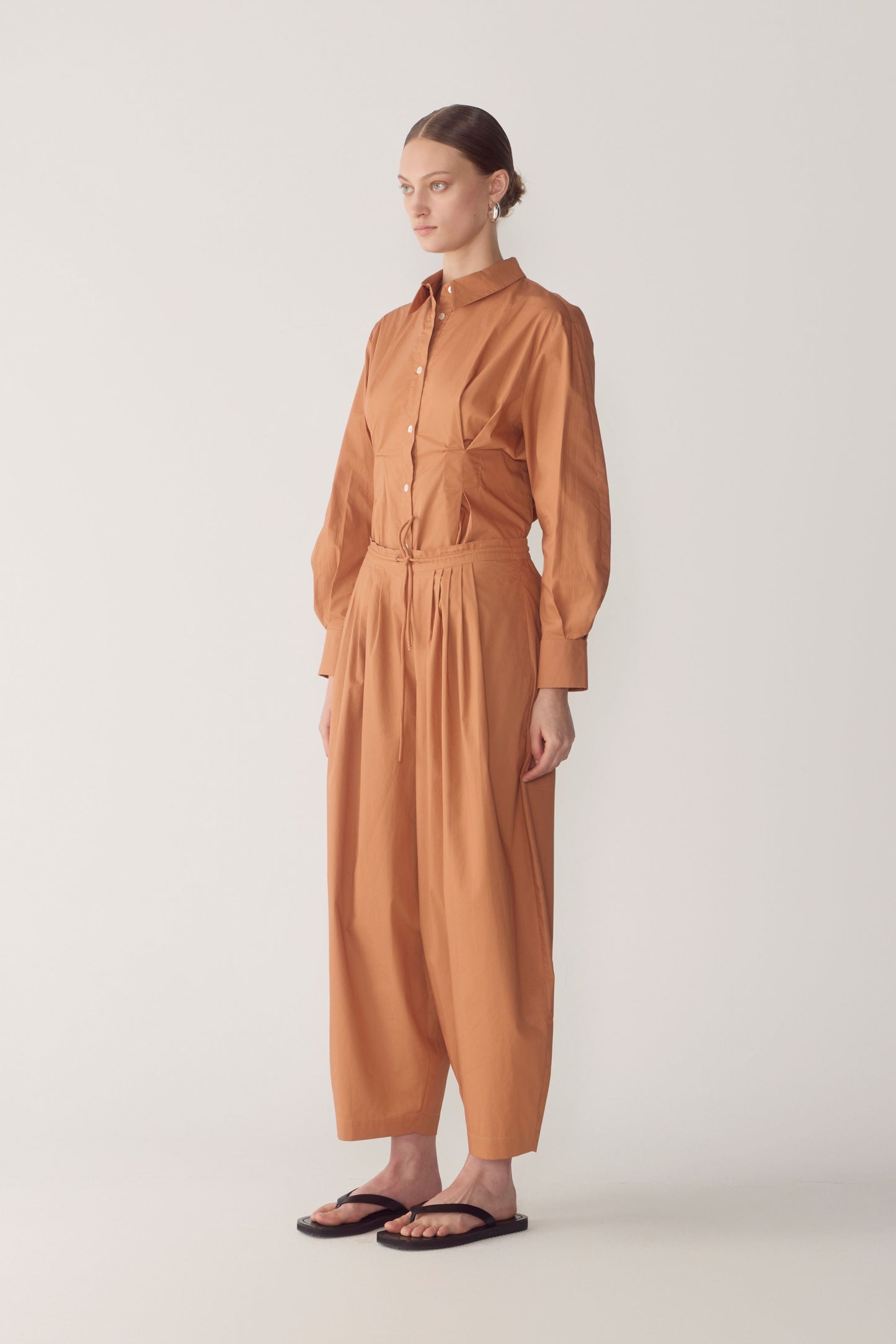 Pamela Pant in Brick Poplin